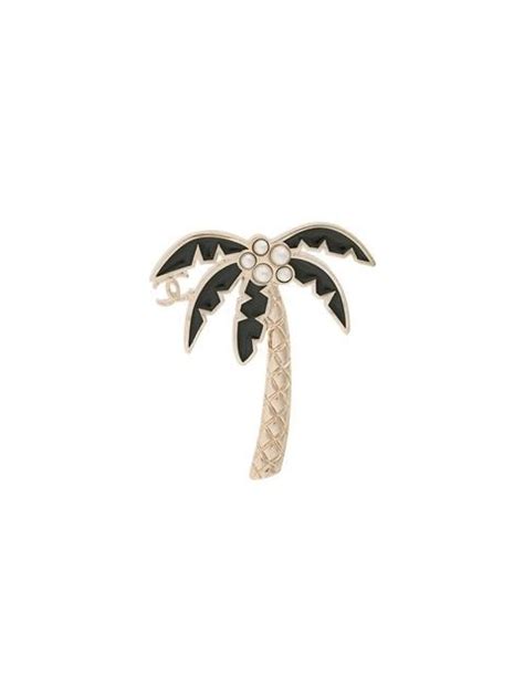 chanel palm tree brooch|chanel brooches.